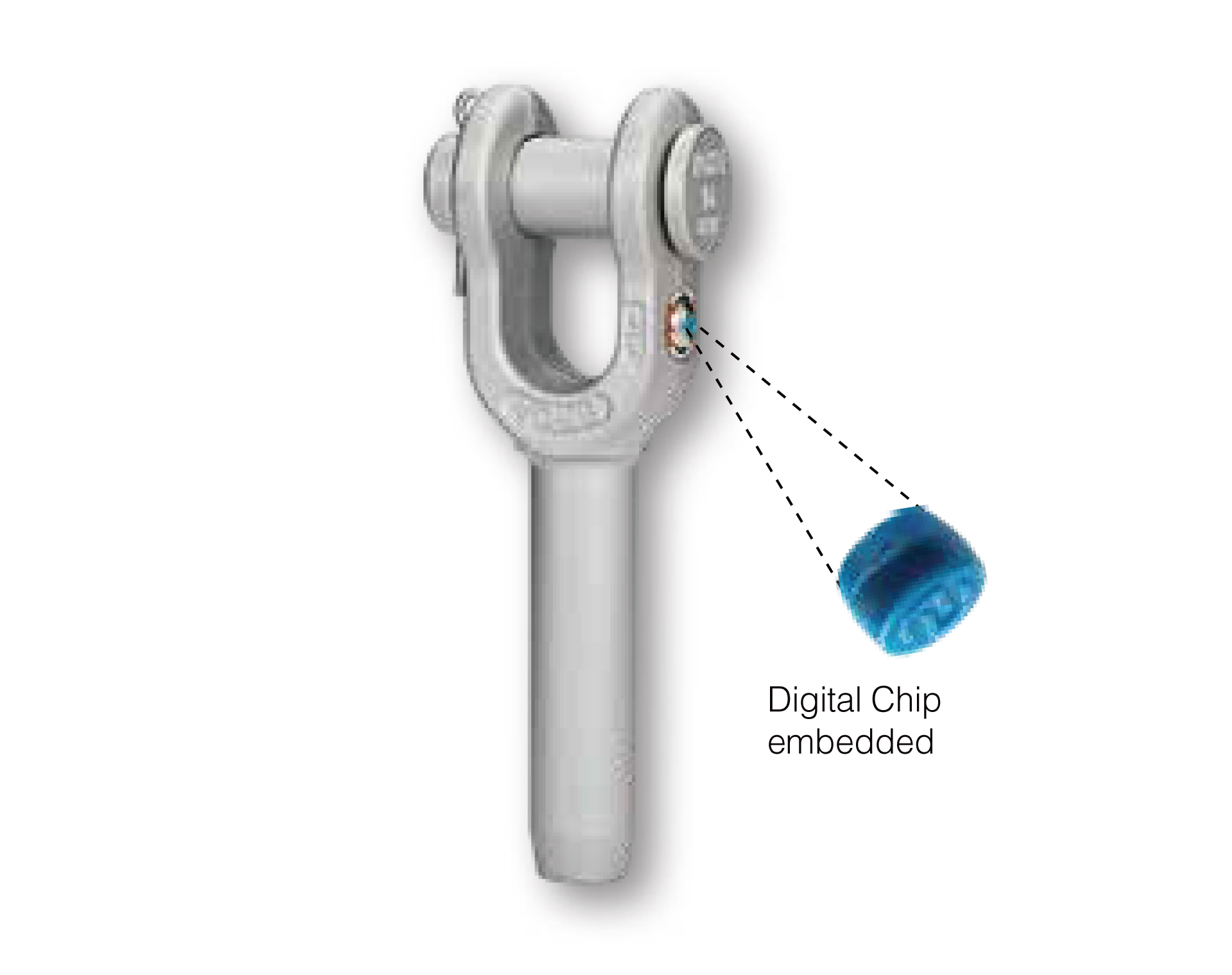 Forged Open Swage Socket with Round Pin